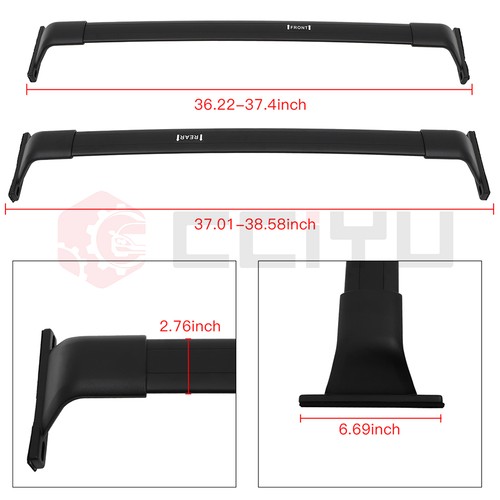 For 2018-2021 Nissan kicks Aluminum Roof Rack Cross Bar Luggage Carrier - Picture 2 of 16