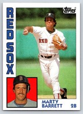 #683 Marty Barrett, Boston Red Sox - RC 1984 Topps Base