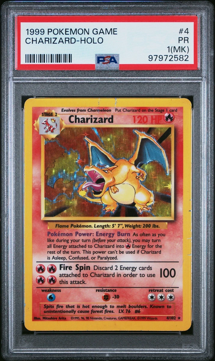 Pokémon TCG Base Set Grade 1 English Collectible Individual Card