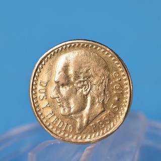 Mexico 2 5 Pesos 1945 Hidalgo 2 0833 Gramm 900 Gold Ss