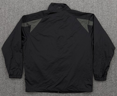 Antigua Jacket Mens XL Black Gray Volvik Championship Golf Full Zip Stretch Coat - Picture 4 of 11
