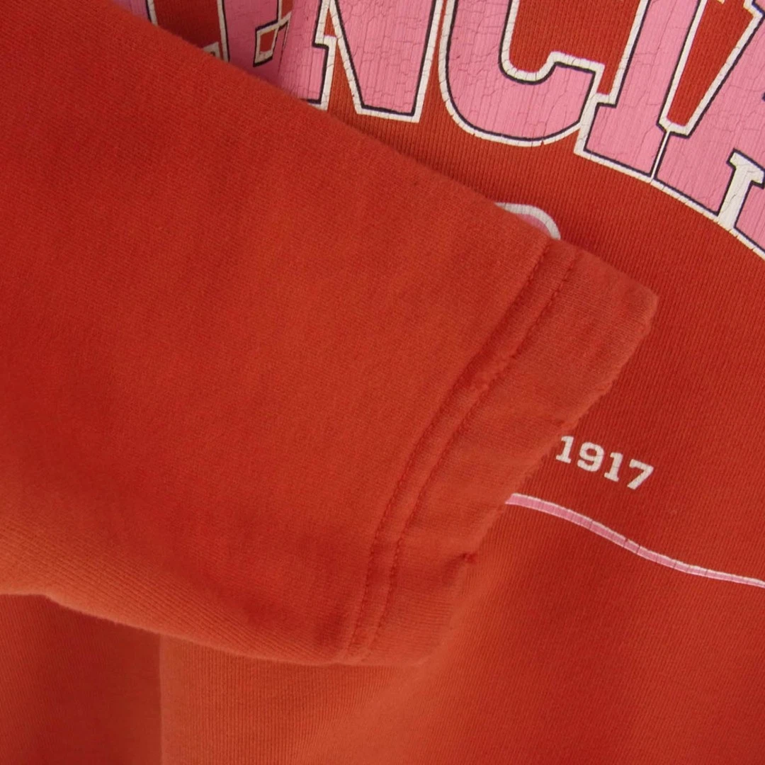 Felpa con cappuccio maglione BALENCIAGA 674986 TLVJ3 MAISON vestibilità ampia rossa usata LIFE 0