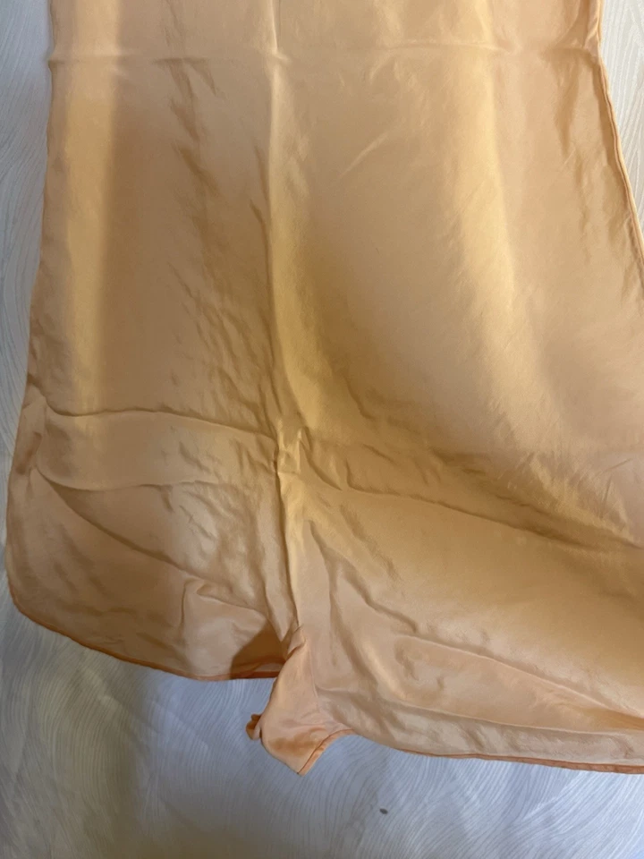 Lencería bordada hecha a mano melocotón peluche seda vintage de los años 20 usada en excelente estado Foto 4 de 4