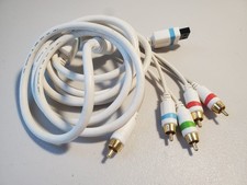  Chew NYKO Nintendo Wii HD Component Audio Video Cables White - EUC Tested