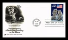 US COVER MOON LANDING 20TH ANNIVERSARY PRIORITY MAIL $2.40 FDC ARTCRAFT