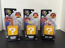 The Super Mario Bros. Movie Mini Figures Mario Koopa, Mario, Shy Guy - HTF