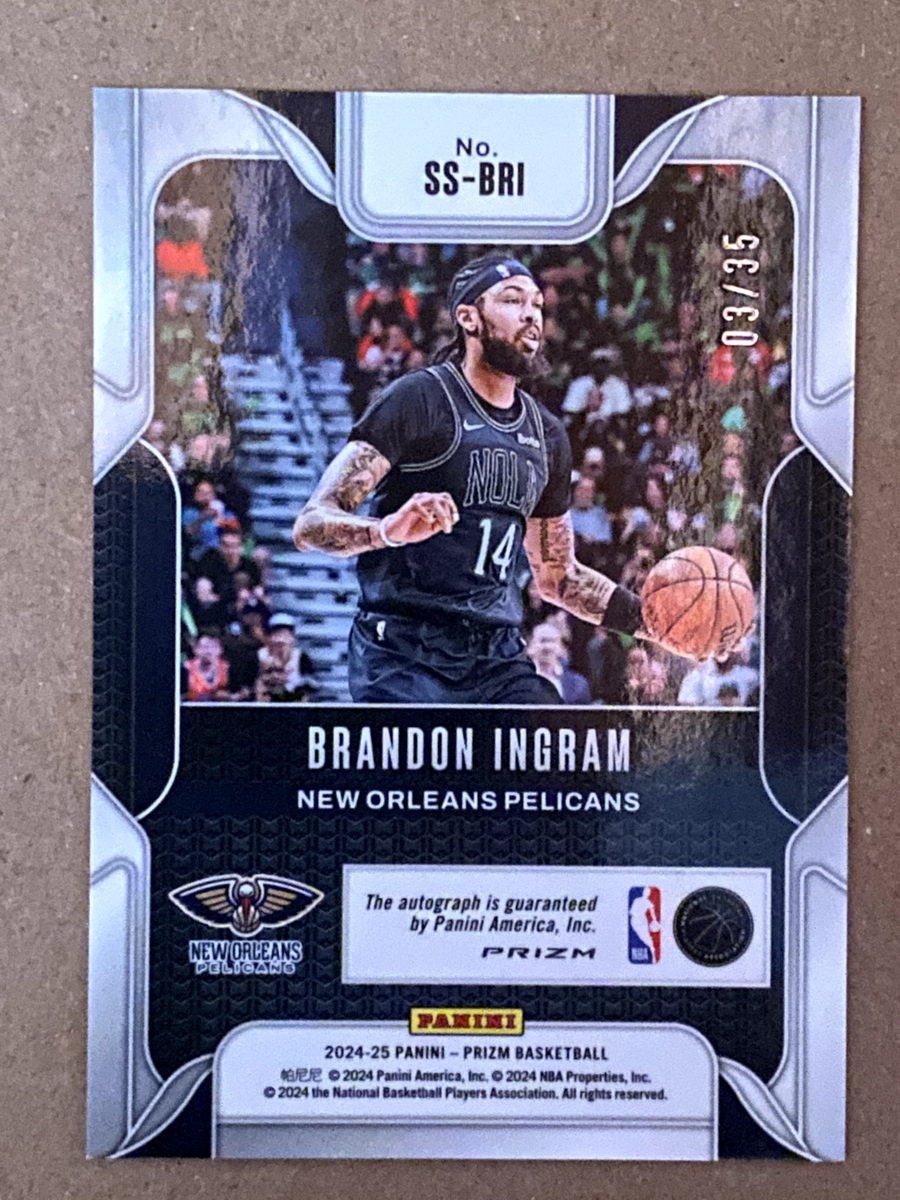Brandon Ingram RC Prizm auto 貴重 spectra 2024-25 Panini Prizm #182 Brandon Ingram Prizms Green New