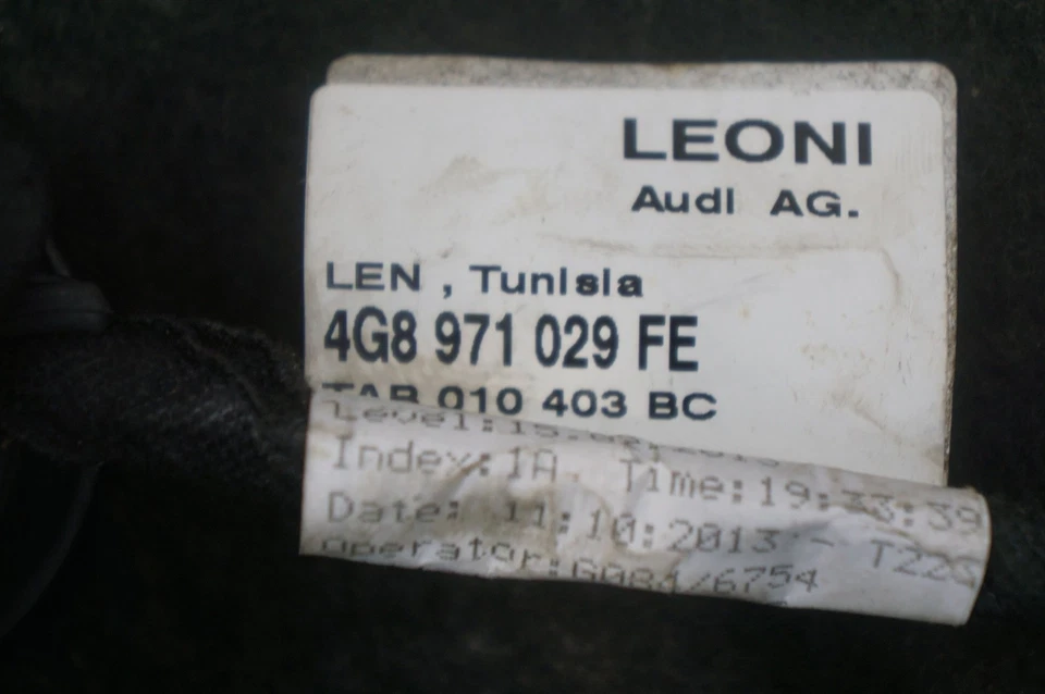 Arnés de cables de motor regulador ventana puerta delantera izquierda 4G8837461B Audi RS7 2014-17 Foto 2 de 4