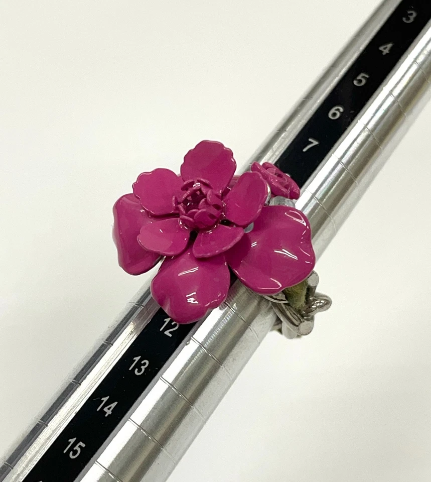 Anillo Chanel Coco Mark Camelia 04P SP × Esmalte JP Talla 10 EE. UU. 5,5 Rosa × Plata Foto 4 de 4