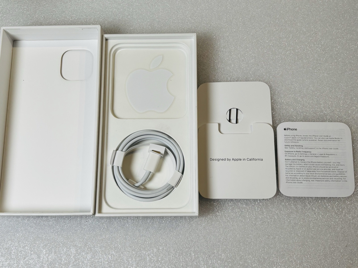 Apple iPhone 13 Empty BOX , USB-C, SIM Key, Sticker - Midnight