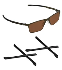 Black Replacement Ear Socks for Oakley Cartridge OX5137 Non-Slip Temple Tips