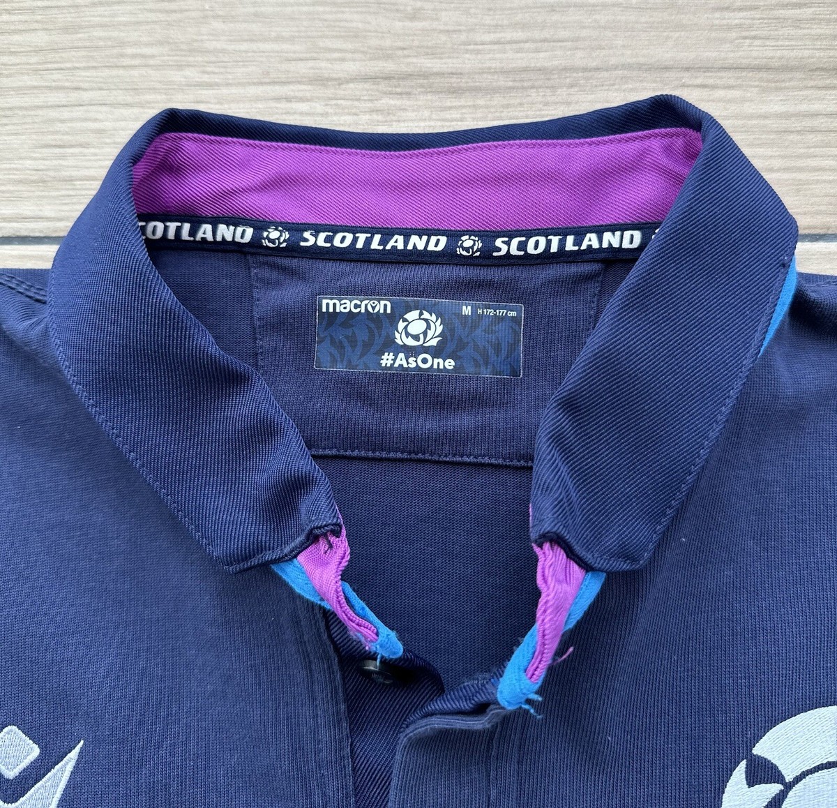 Maillot Extérieur Macron Écosse Rugby Union 2020/23 - 3XL Violet - Neuf Et Stylé