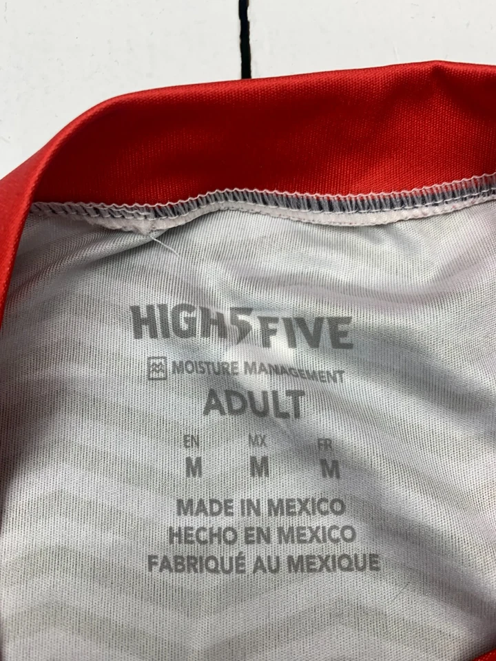 Camiseta deportiva de baloncesto High Five para hombre Newark negra roja talla mediana Foto 4 de 4