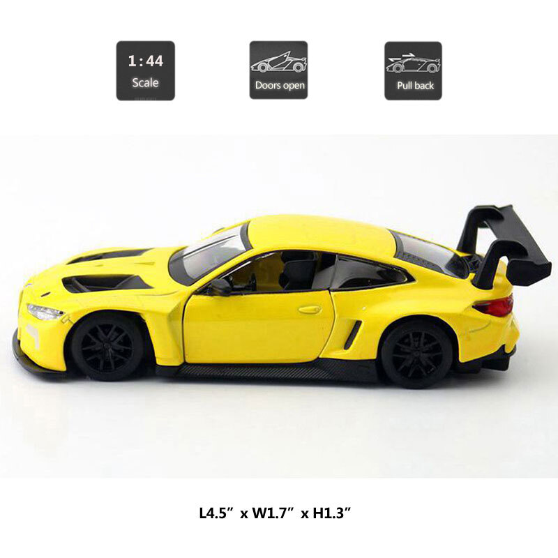 BMW M4 ミニカー イエロー1/18 BMW 純正 G82 M4 イエロー 1/18 スケール ミニチュアカー