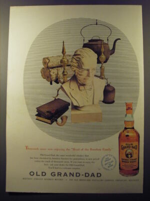 1953 Old Grand-Dad Bourbon Ad - Thousands more now enjoying the head