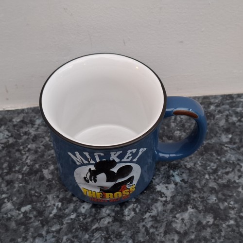Mickey Mouse Mug The Boss There's Only One Distressed Style Paris 8.5 cm High - Imagen 2 de 17