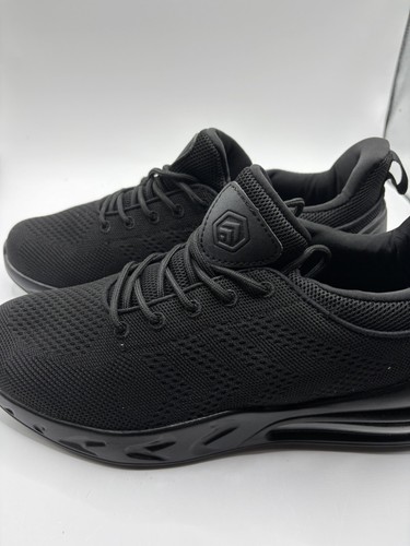 LARNMERN Mens Non Slip Work Shoes Slip On Water Resistant Walking Sneakers Size9
