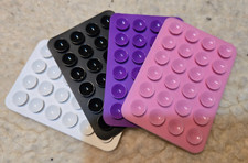4 New Silicone Suction Cup Phone Holder Mat Mount Multifunctional 4 Dif Colors