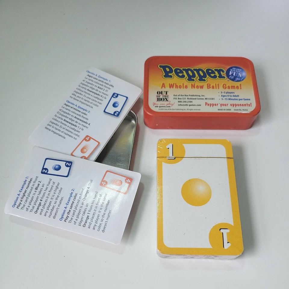 Pepper Card Game Tin- Family Games - Out Of The Box - similar to UNO - Image 4 of 4