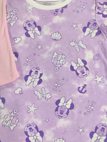 Minnie Mouse Shirts Girls Small 6-6X 2-Pack T-Shirt Beach Vibes Tee Short Sleeve - Picture 3 of 4