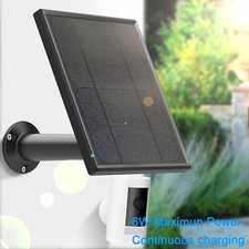 6W Solar panel for Ring Stick Up spotlight HD Cam Battery Mount 13ft Power Cable