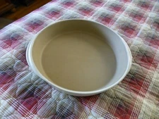 Pampered Chef Stoneware New Traditions Collection 11” x 2” White Glaze Deep Bake