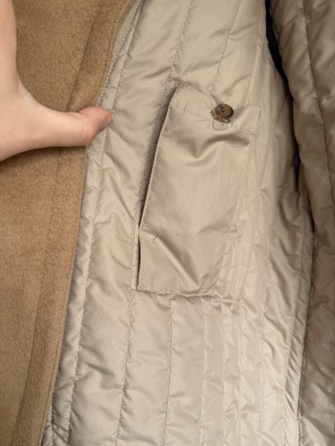 Ermenegildo Zegna Soft Wool Zip Coat Jacket Puffer Lining Camel Size M - Picture 11 of 24