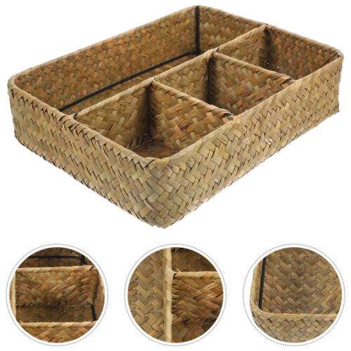 Hand Woven Storage Basket Sundries Storage Woven Basket Snack Serving Basket