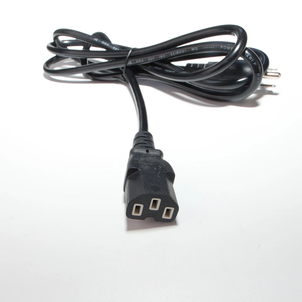 50-LOT NEW AC Power Cord Cable Desktop Monitor Computer 6ft IEC320 18AWG PC - Image 4 of 4