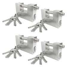 4x High Security Padlock Suitcase Lock Heavy Duty for Container Garage Warehouse