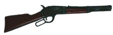 Vintage 1960's Miniature Toy Rifle Cap Gun Single Shot Lever Action Rifle 7.5"
