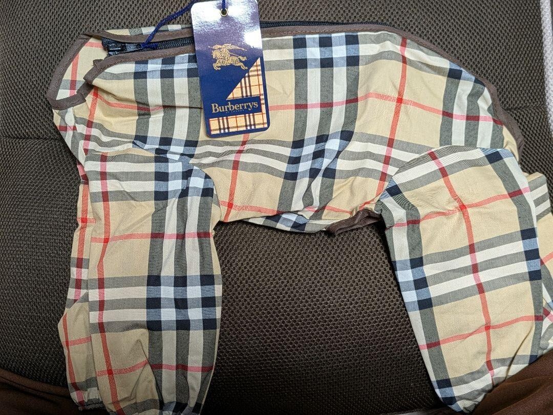 Burberry Nova Check Beige Dog Rain Jacket Raincoat 12