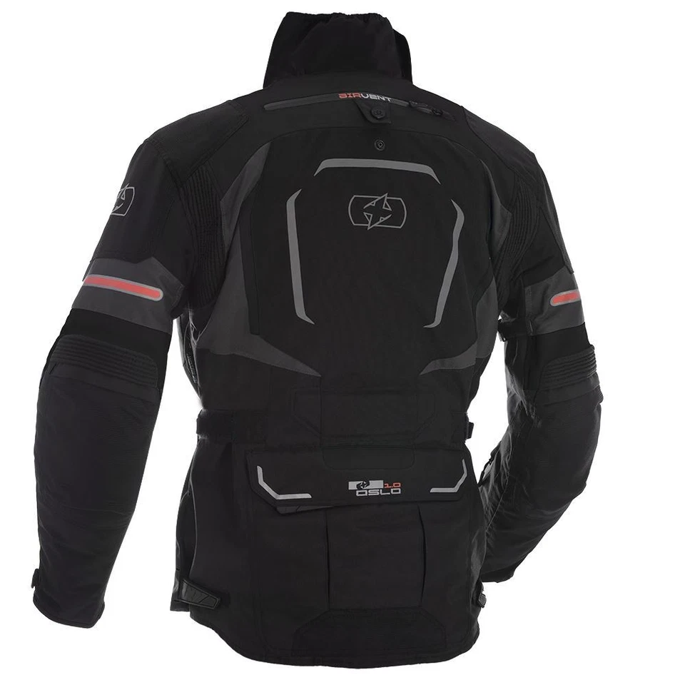 Oxford Oslo MS Tech Black Motorcycle Motorbike Touring Long Jacket - Image 2 of 2