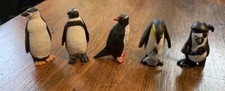 5 Penguin Animal Toys Various types All 2 inches tall
