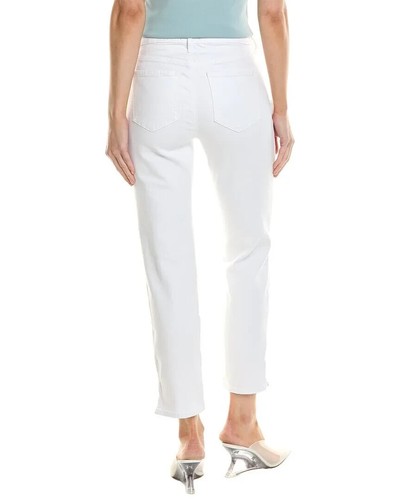 NYDJ CARROT LEG ANKLE JEAN Optic White CUFFED Women's SIZE 14 NWT - Picture 2 of 8
