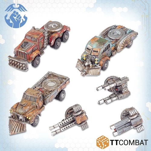 Dropzone Commander BNIB AA Gun Wagons - Picture 3 of 9