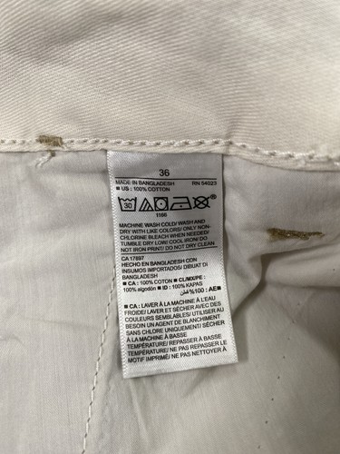 NUOVO Old Navy pantaloncino uomo beige vissuto in kaki dritto - 36 - Foto 4 di 4