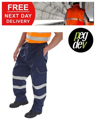 WETTERFESTE ARBEITSKLEIDUNG ATMUNGSAKTIV MARINE ÜBERHOSE CARGOS GR. XS-3XL HGBD118NBS