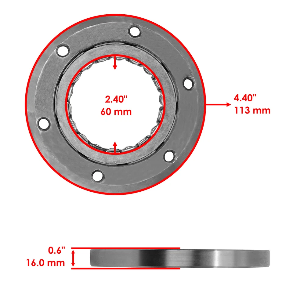 Cojinete unidireccional de arranque y embrague para Honda VT750CD Shadow 750 AceDeluxe 98-03 Foto 3 de 4