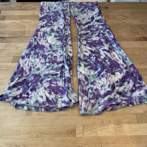 New Look Flared Tie Dye Leggings Size Large - Picture 4 of 6