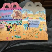 Vintage 1992 McDonald's Barbie Beachfront Fun Happy Meal Box
