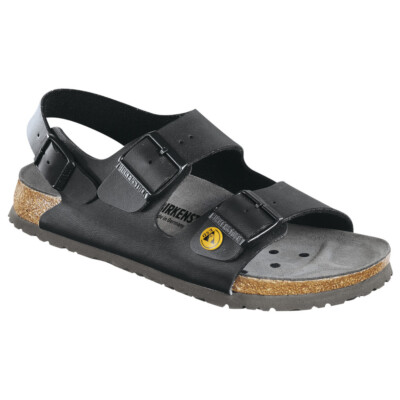 Birkenstock ESD-Sandale Milano, Größe 45, schwarz, normal 634790-45