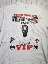 Tech N9ne Independent Powerhouse Tour T-Shirt 2016 Rap Signed CES Cru Wrek Rittz