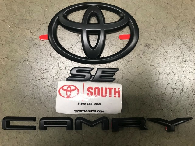 2019 Toyota Camry SE Blackout Emblem Overlays ABS Plastic OEM PT948 03191 02 EBay