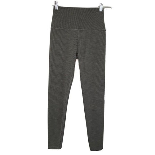 Heather Rib High Waisted Midi Legging