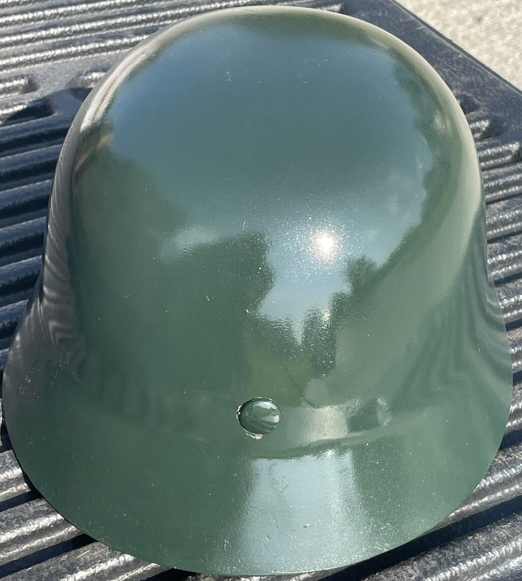 WW2 German M35 Helmet Steel Material WWII Soldier Stahlhelm