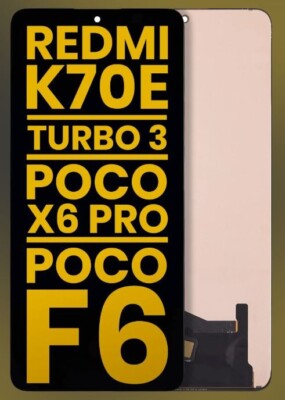 Original OLED Display Screen For Xiaomi Redmi K70E/ Turbo 3/Poco X6 Pro/Poco F6