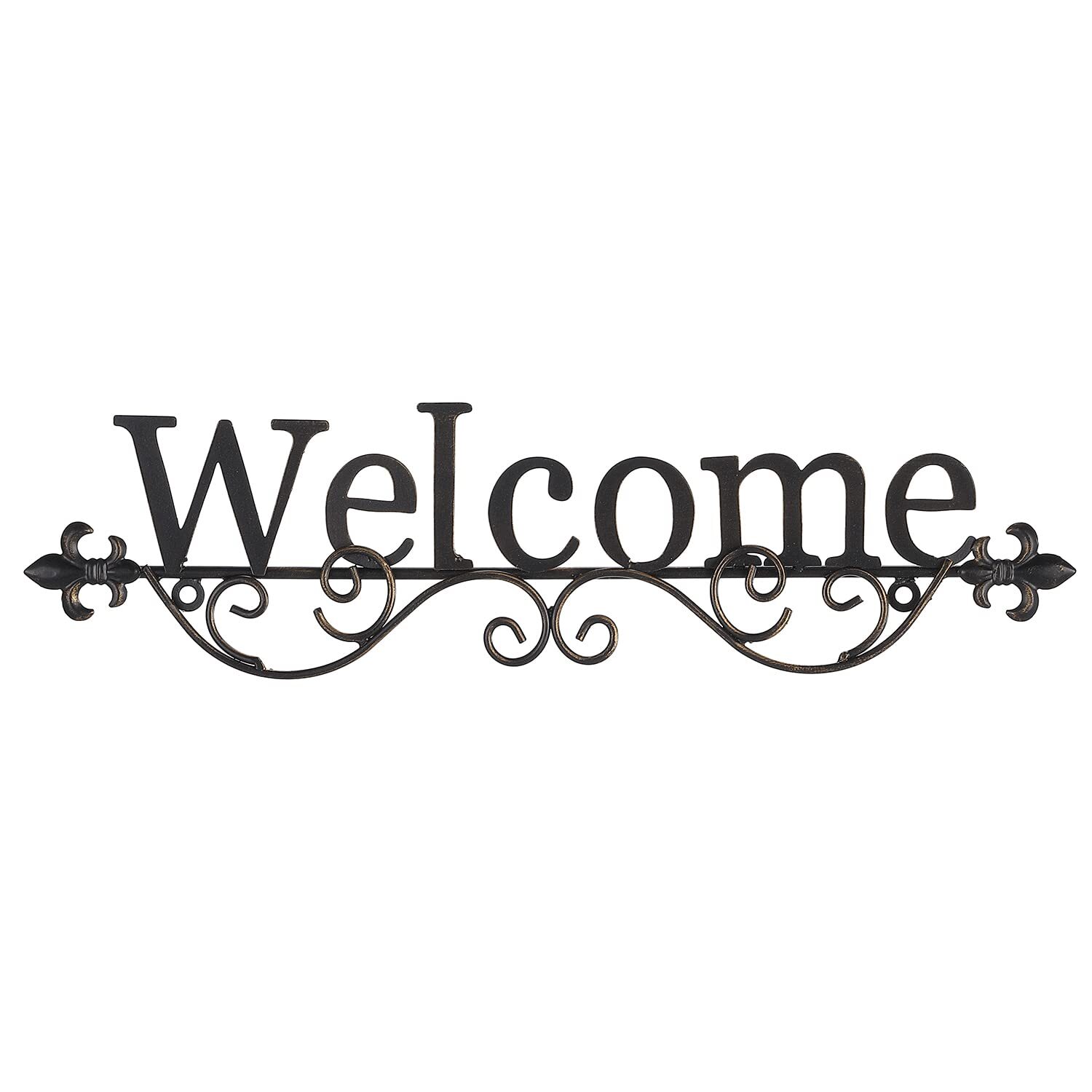 Metal Welcome Sign Wall Decor for Front Porch Door, 15