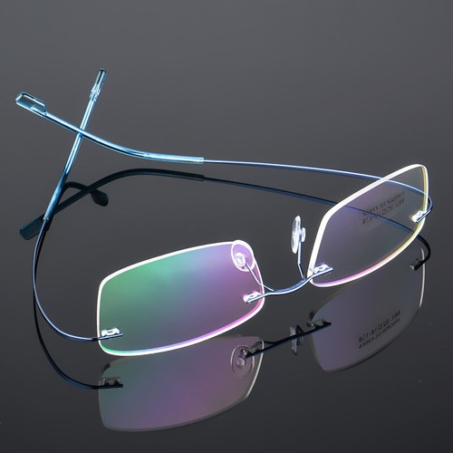 Monturas de gafas de aleación de titanio ligeras para hombres y mujeres Marco de gafas Rx-able - Imagen 2 de 31