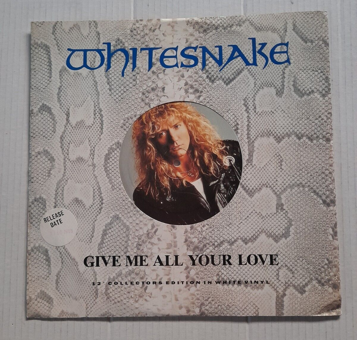 Whitesnake –Give Me All Your Love VINYL 12",45 RPM,Special Edition, White,Bianco